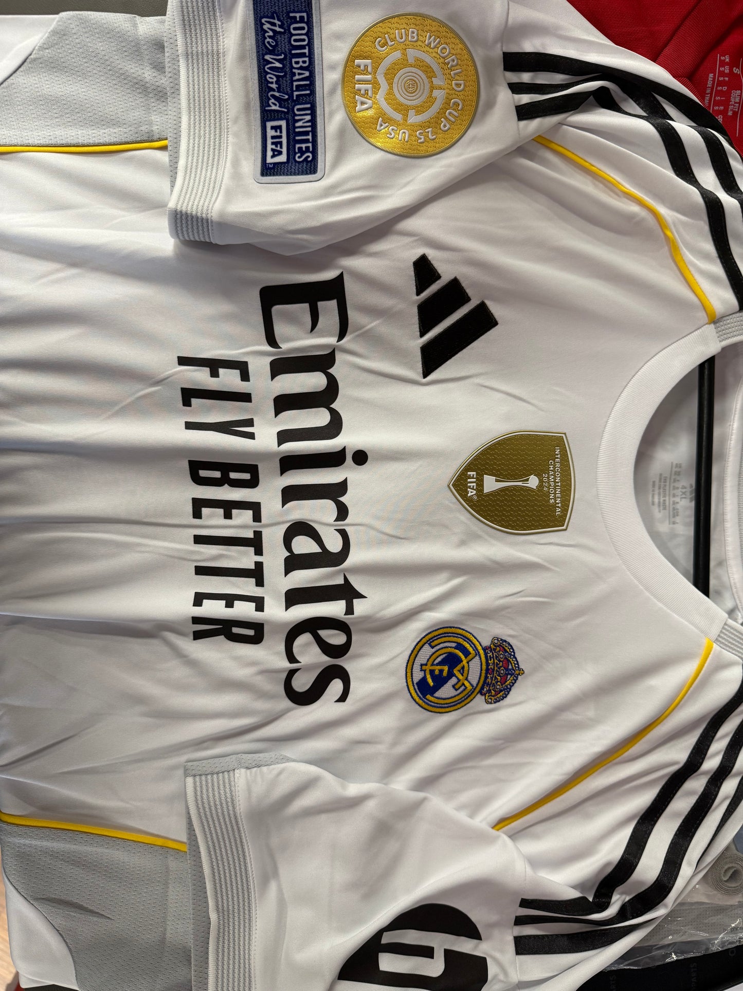 Real Madrid Men's Home Jersey 25/26 White with badges