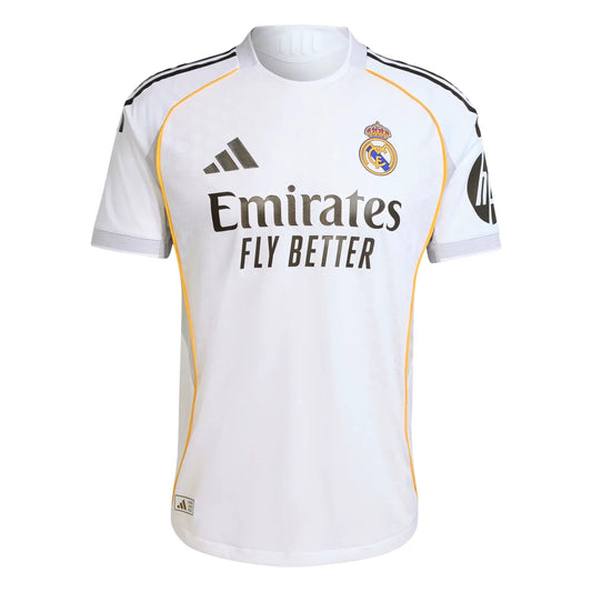 Real Madrid Mens Home Authentic Version Jersey 25/26 White