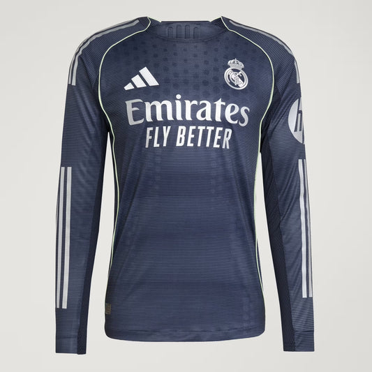 REAL MADRID 25/26 LONG SLEEVE AWAY AUTHENTIC JERSEY