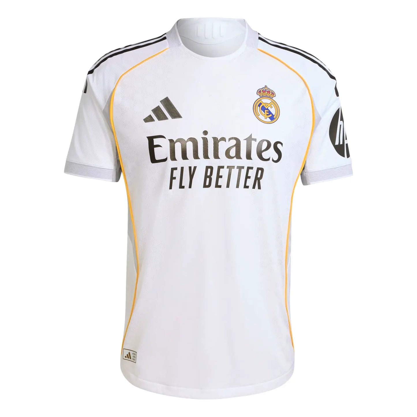 Mens Home Authentic Jersey 25/26 White with badges and name