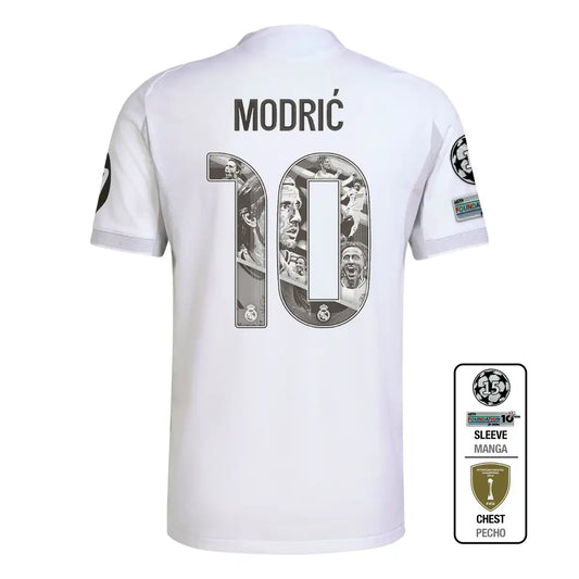 Mens Home Authentic Jersey 25/26 White with badges and name